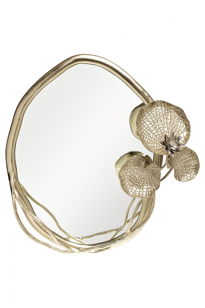 Зеркало декоративное "Флора" в золотой раме