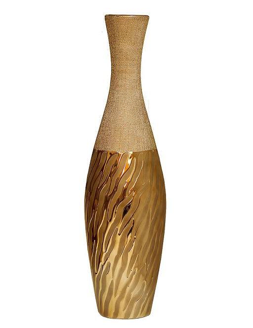 Ваза керамическая золотая 18H3608S-10