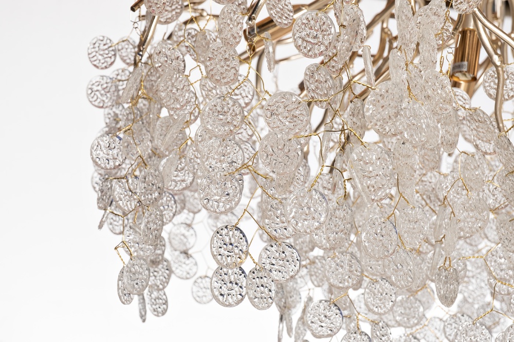 Люстра Tenera круглая шампань 86-90188