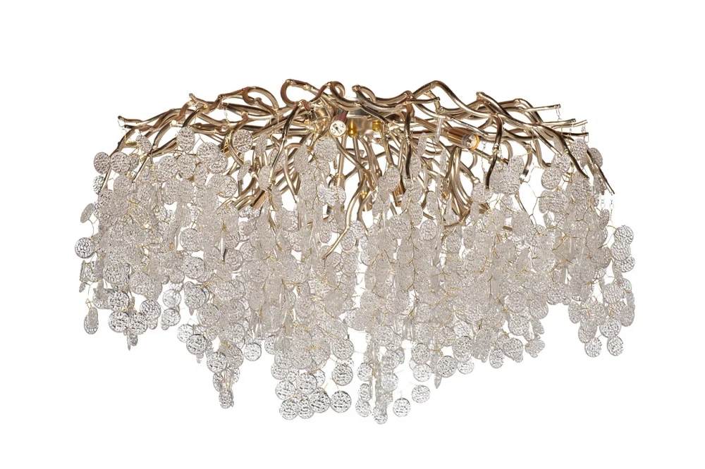 Люстра Tenera круглая шампань 86-90188