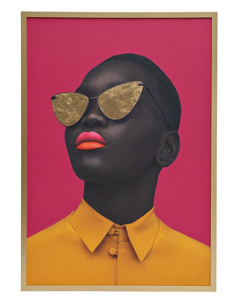 Холст "Африканка-2" багет зол. 89VOR-AFRICAN GIRL2