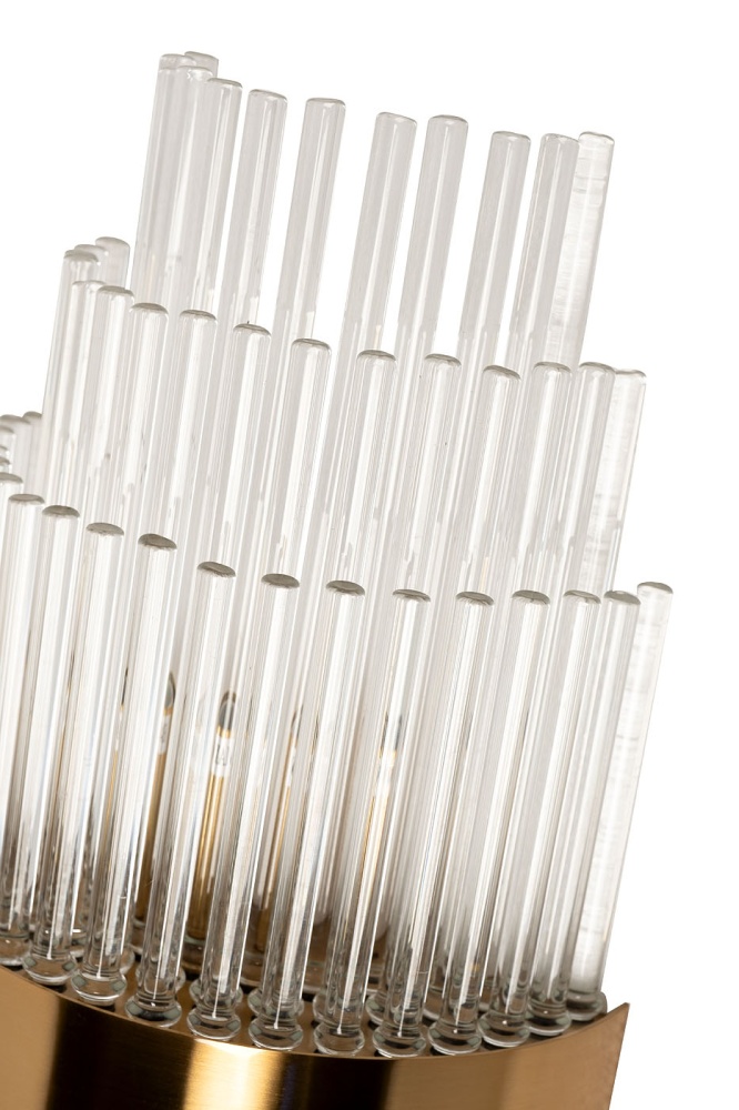 Бра латунь, стекло прозр. 92EL-YG59021G-2W