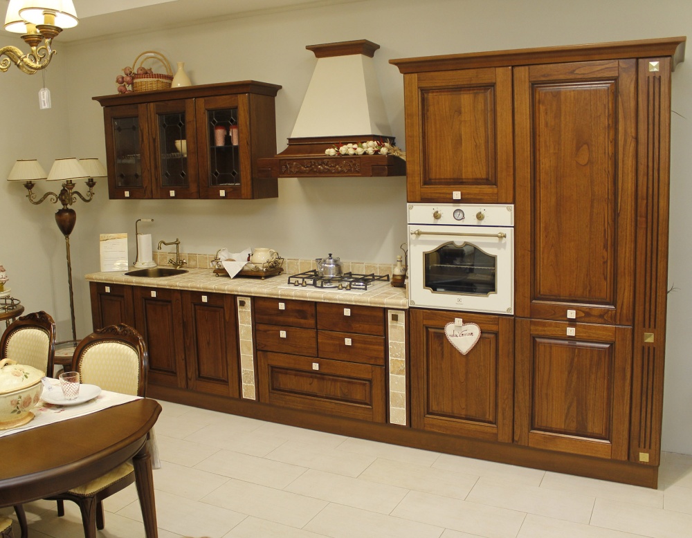 Деревянная кухня купить Laura Италия LUBE cucine в Ленинске